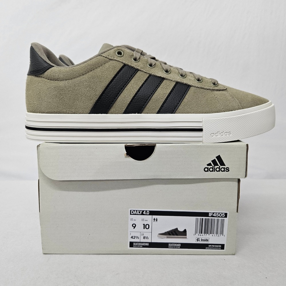 Adidas Daily 4.0 Skateboarding Shoes IF4505 Clay Core Black Men's Size 9